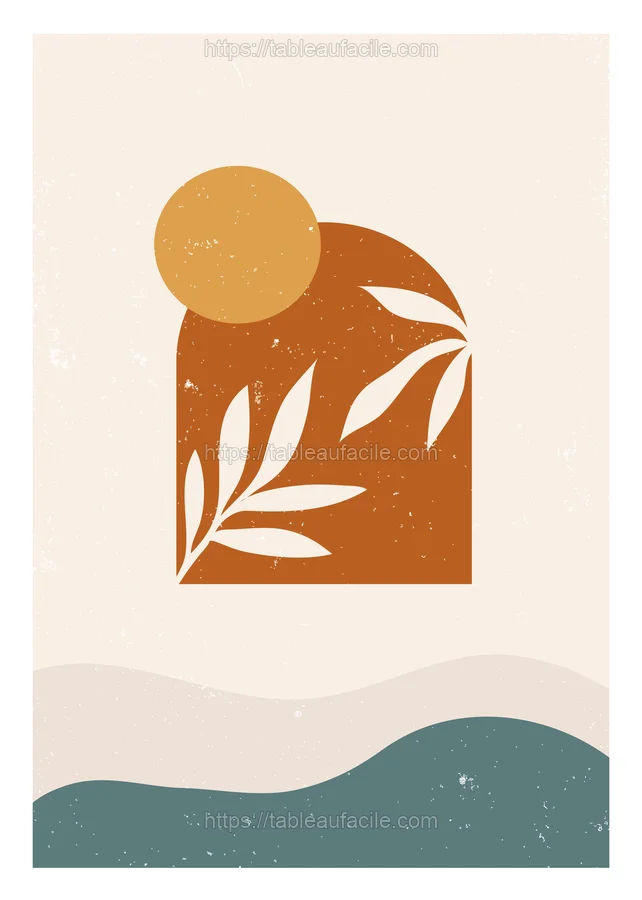 Boho Abstract Print (123) apercu