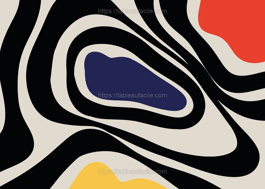 Boho Abstract Print (5) apercu