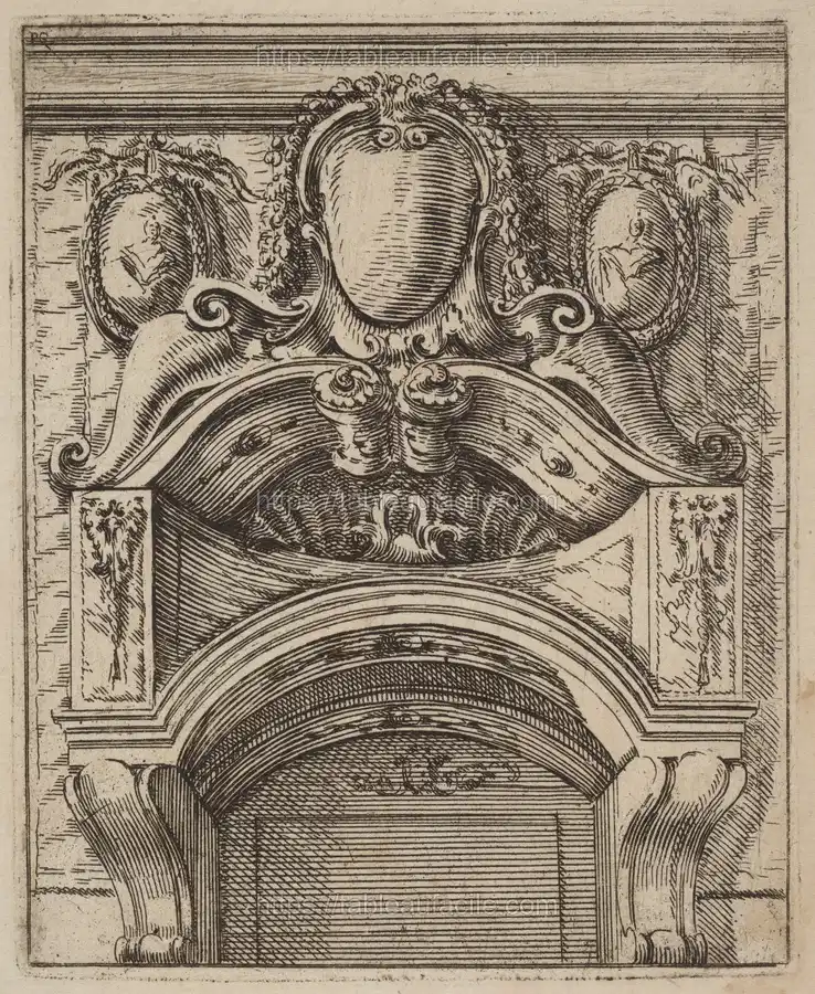 architectural_motif_with_three_shields,_two_with_figures_1997.10.4 apercu