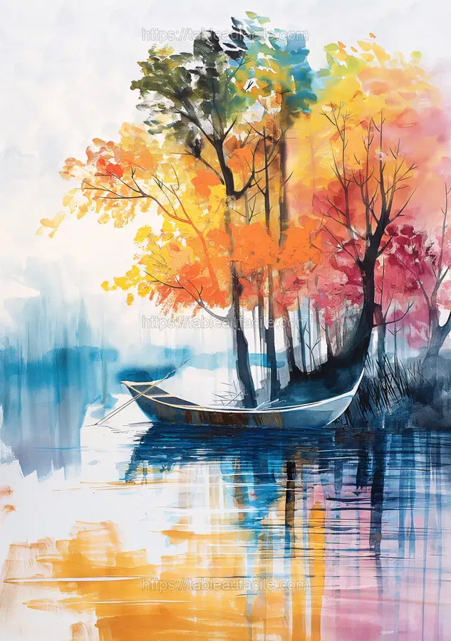 Abstract scenery Water color 2 apercu