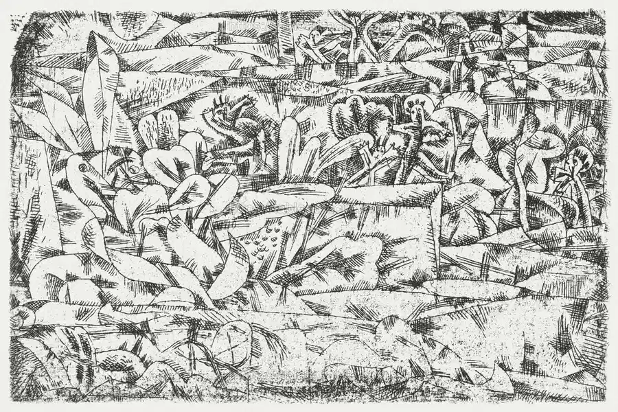 Garden of Passion (Garten der Leidenschaft) (1913) by Paul Klee apercu