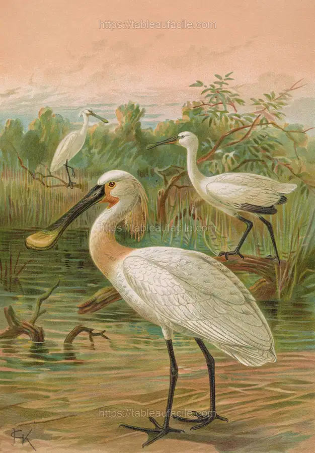 Platalea leucorodia apercu
