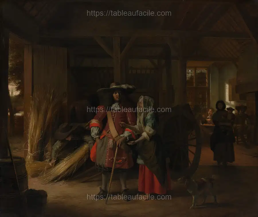 Paying the Hostess by Pieter de Hooch apercu