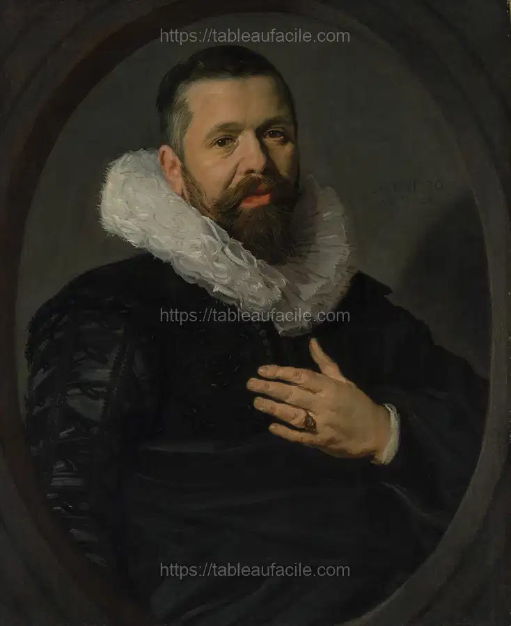 Portrait of a Bearded Man with a Ruff, Frans Hals apercu