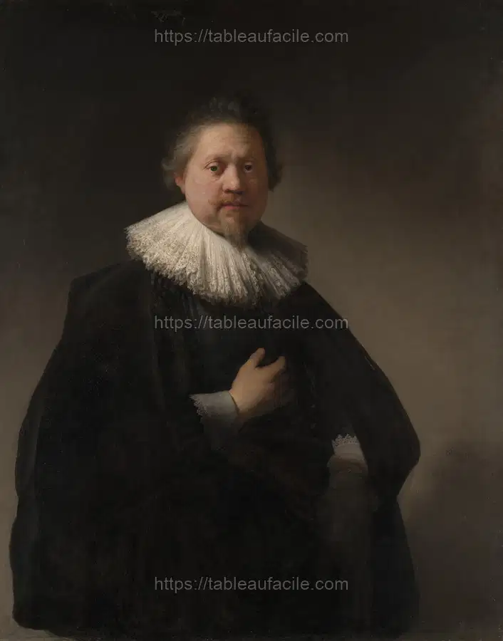Portrait of a Man, probably a Member of the Van Beresteyn Family by Rembrandt van Rijn apercu
