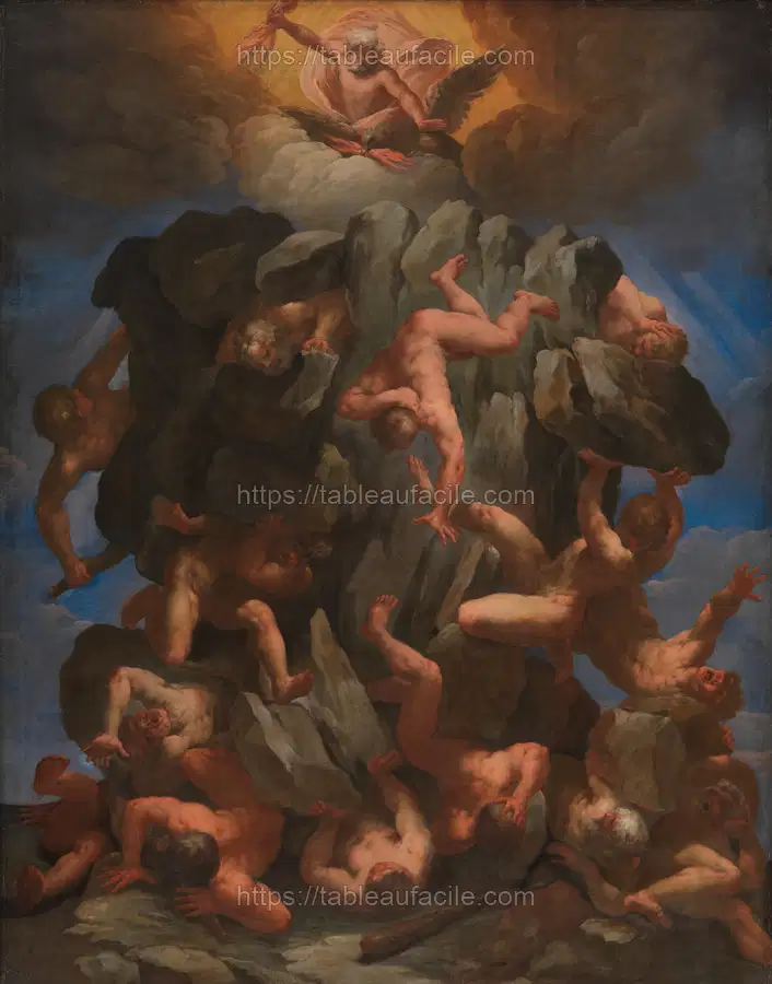 The Fall of the Giants by Guido Reni apercu
