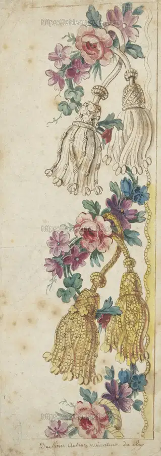 Design for an Embroidered Border (c. 1765 - 1775) apercu