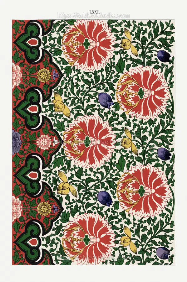 Chinese floral illustration 9 apercu