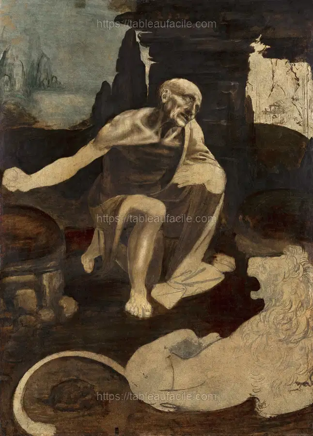 Leonardo da Vinci_s Saint Jerome in the Wilderness (circa 1480) apercu
