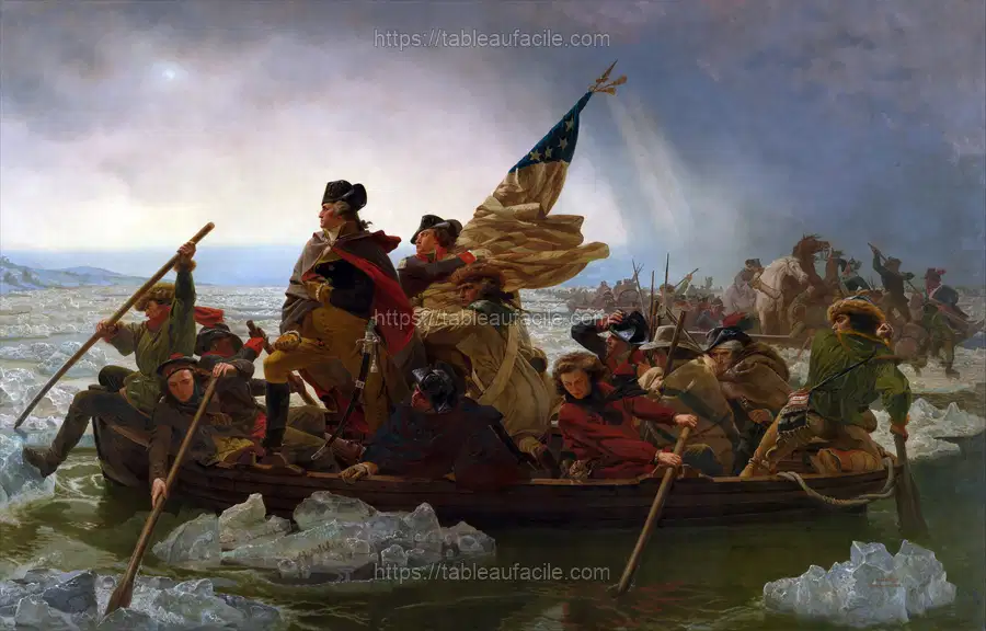 Washington Crossing the Delaware by Emanuel Leutze apercu
