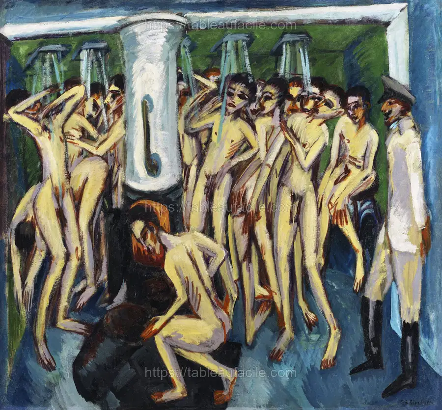 Artillerymen (ca.1914–1915) Ernst Ludwig Kirchner apercu