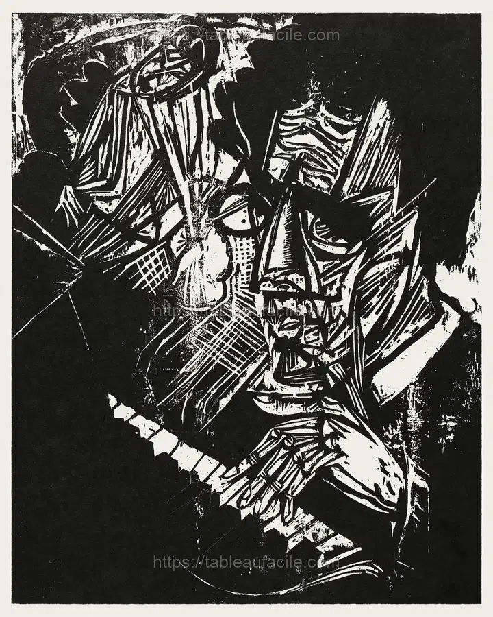 Composer Klemperer (1916) Ernst Ludwig Kirchner apercu