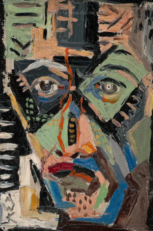 Man_s face by Arnold Peter Weisz Kubínčan apercu