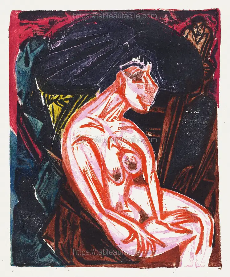 Peter Schlemihl_s Wondrous Story The Beloved (1915) Ernst Ludwig Kirchner apercu