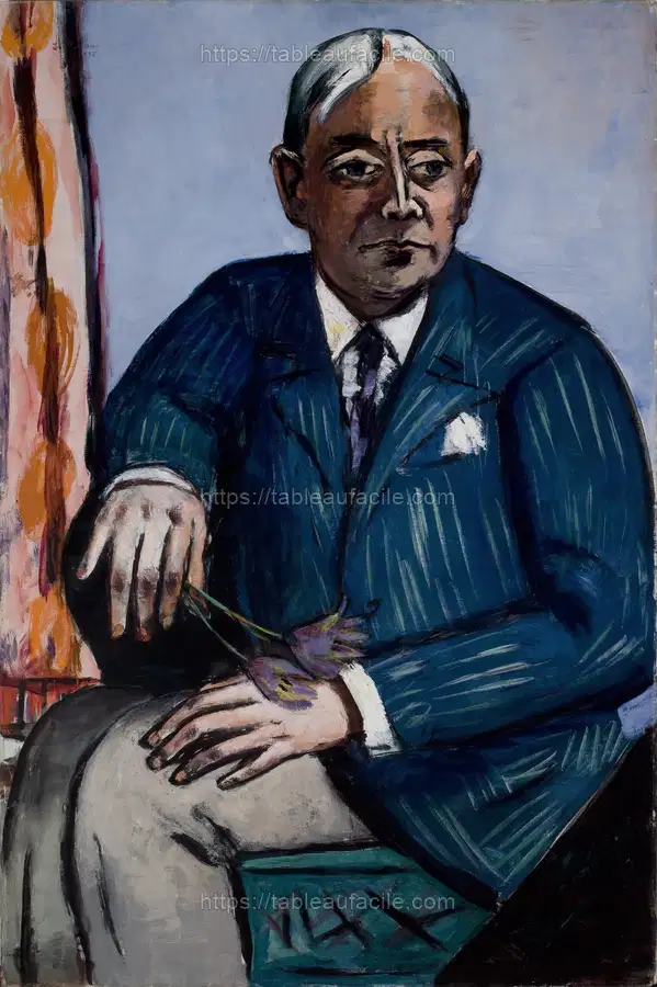 Portrait of Ludwig Berger (1945) Max Beckmann apercu