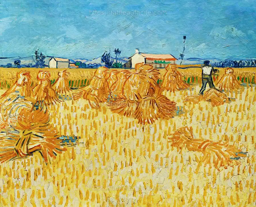Vincent van Gogh_s Harvest in Provence (1888) apercu