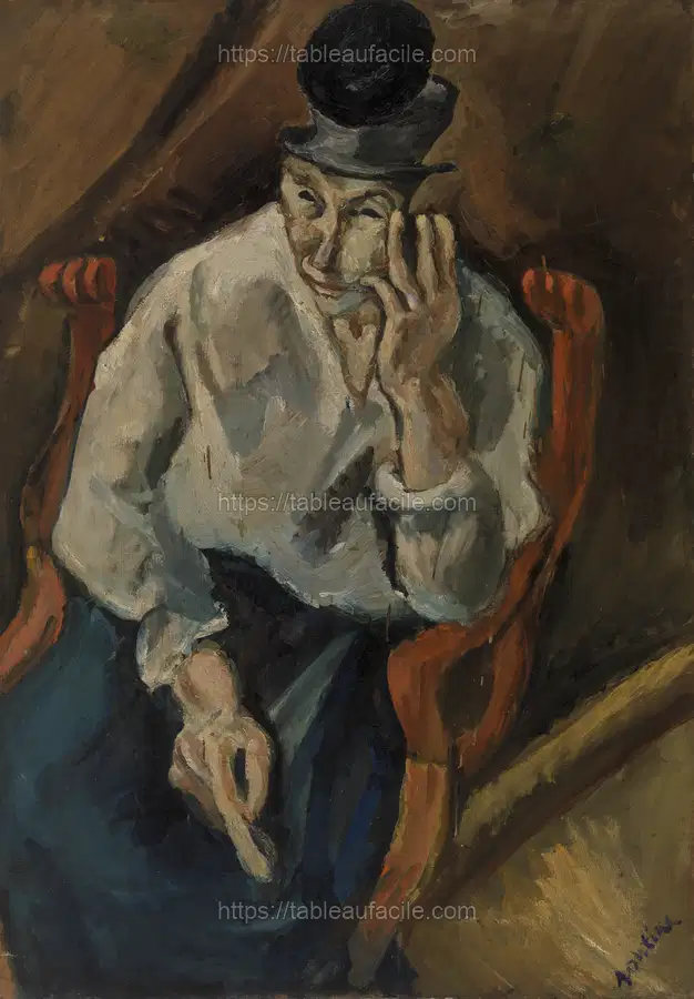 Woman Seated in Armchair (Femme accoudée au fauteuil) by Chaim Soutine apercu