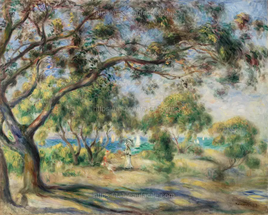 Bois de la Chaise (Paysage) (1892) by Pierre-Auguste Renoir apercu