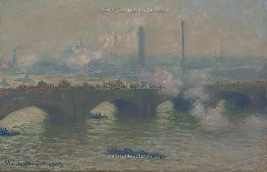 Claude Monet_s Waterloo Bridge, Gray Day (1903) apercu