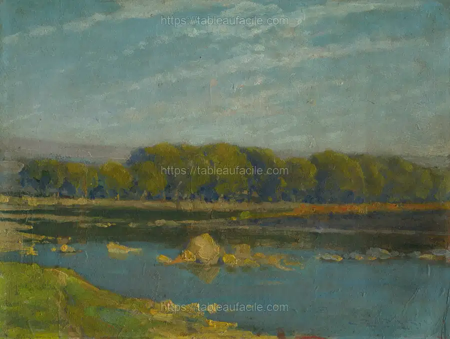 Close to river by Lajos Csordák apercu