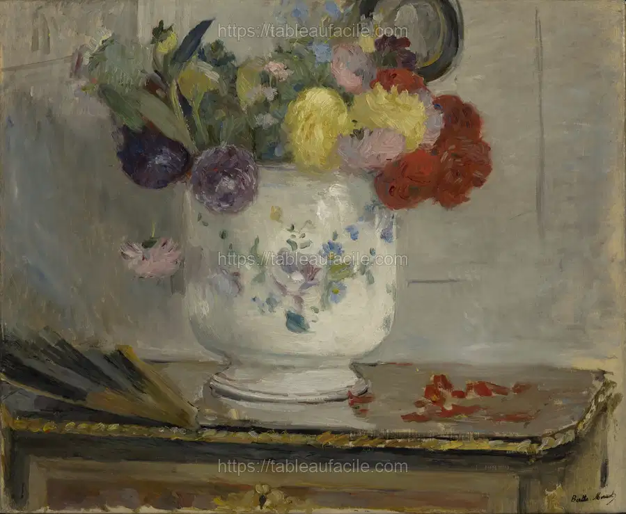 Dahlias (1876) Berthe Morisot apercu