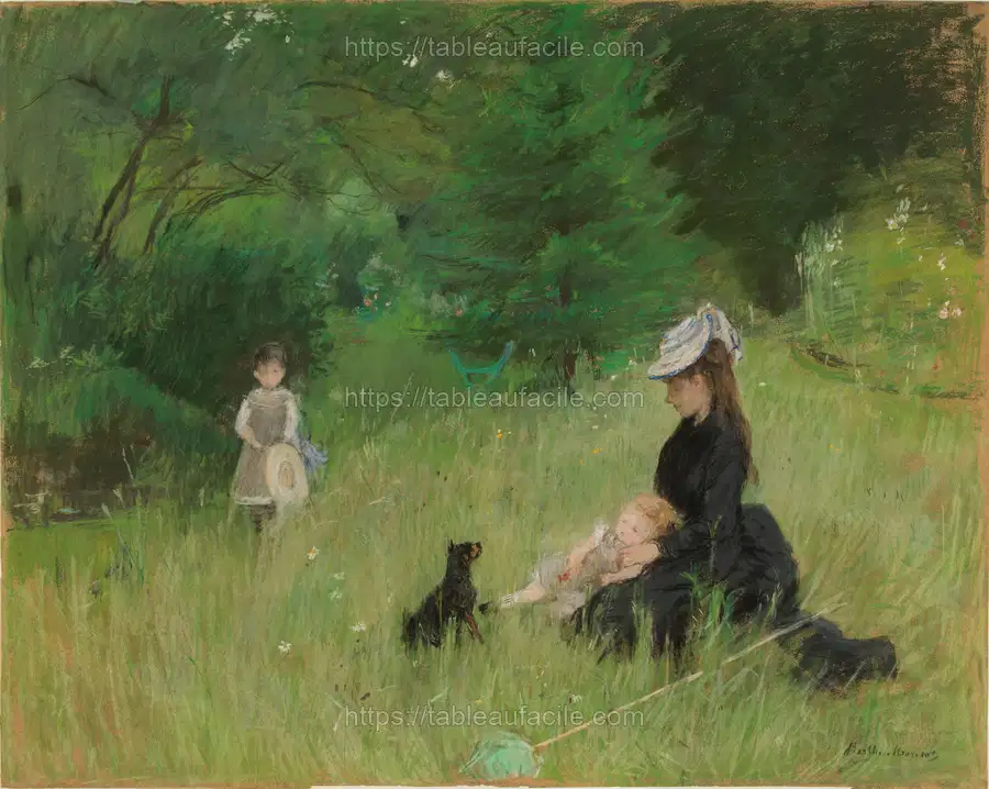 Dans le parc (1874) Berthe Morisot apercu
