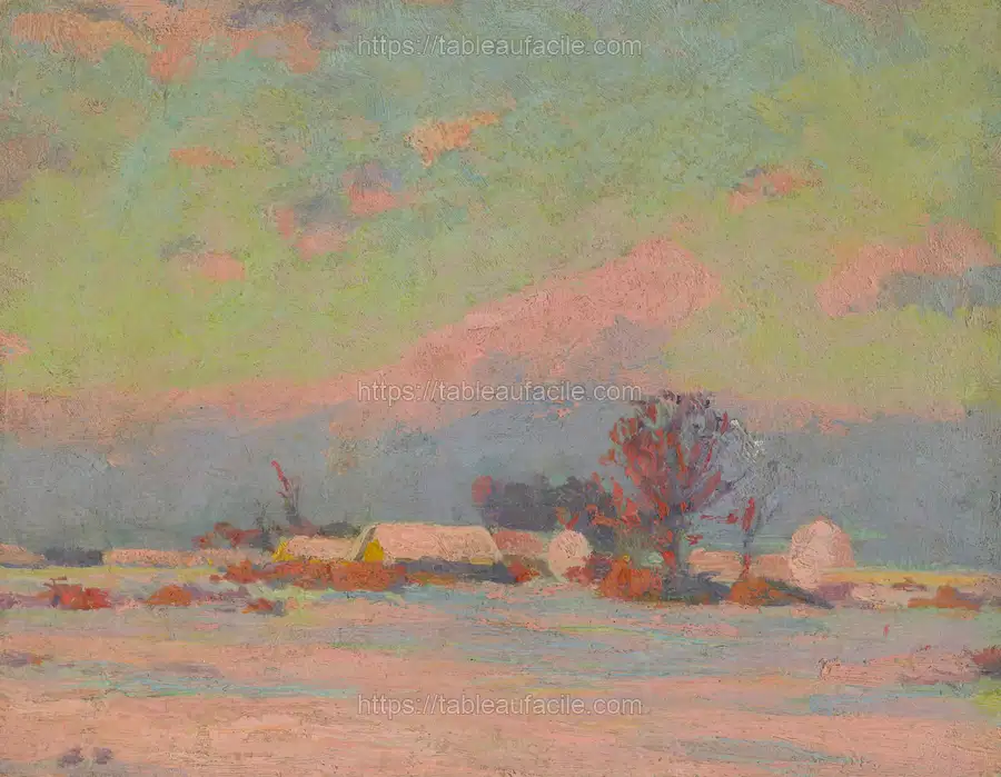 Early winter evening by Lajos Csordák apercu