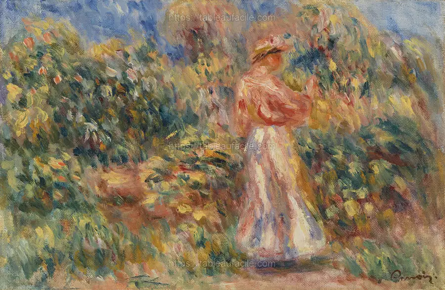 Landscape with Woman in Pink and White apercu