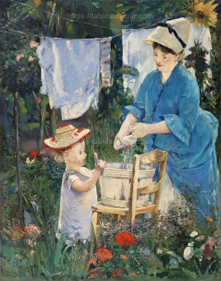 Laundry (Le Linge), (1875) Édouard Manet apercu
