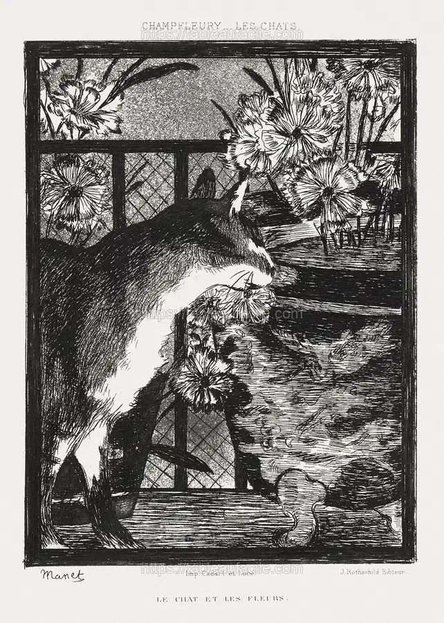 Les Chats (1870)  Édouard Manet apercu