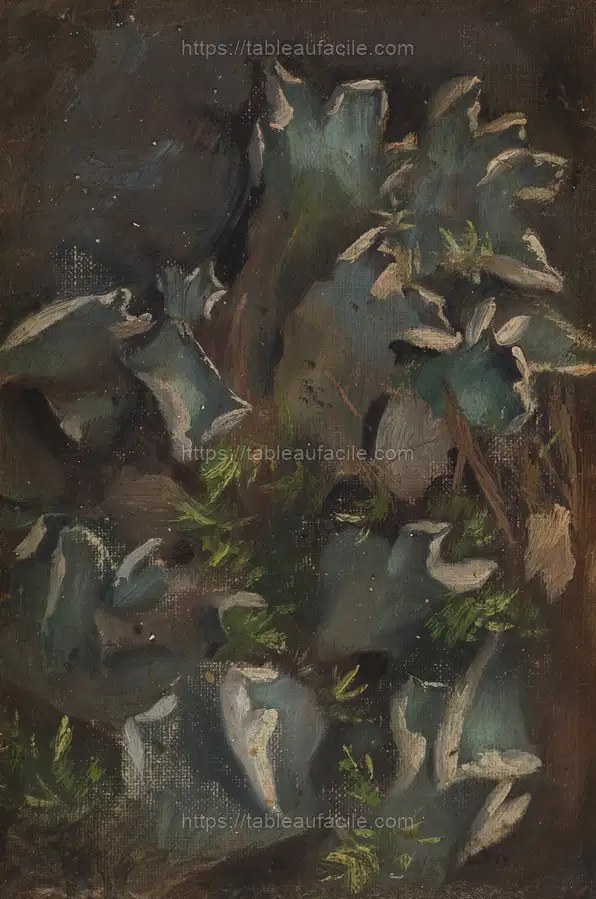 Lichen, sketch for the painting fairy tale princess, 1895 - 1896, by Thorsten Wasastjerna apercu