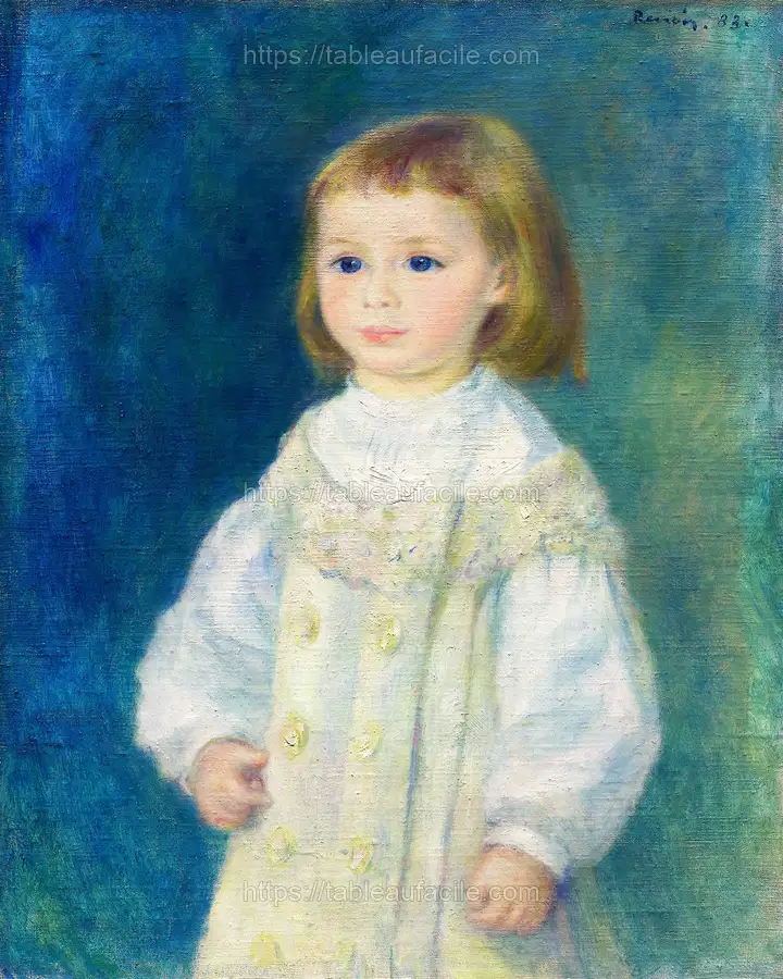Lucie Berard (Child in White) (1883) by Pierre-Auguste Renoir apercu