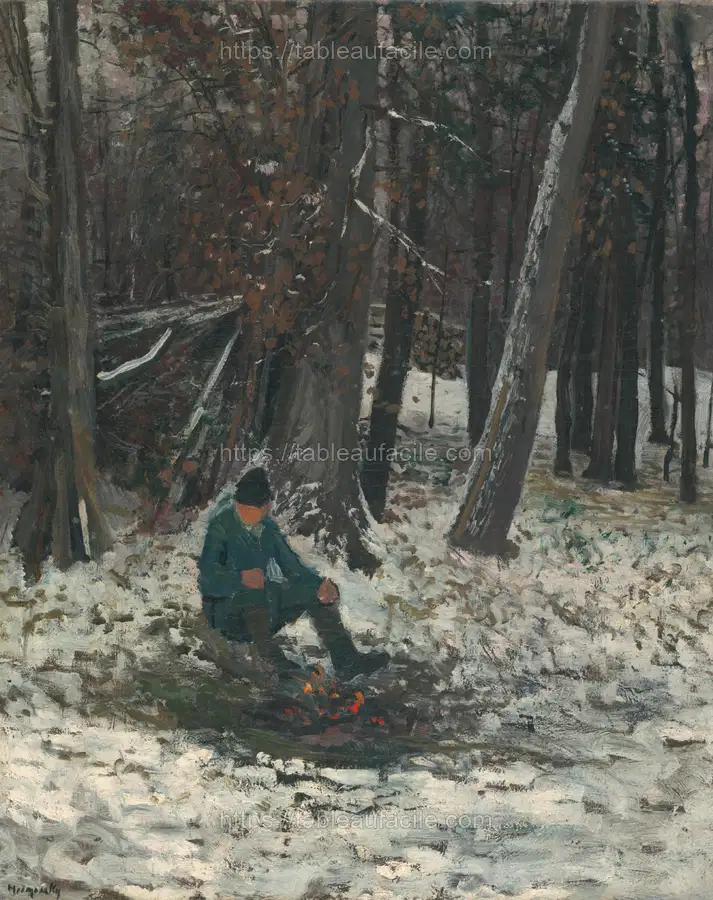 Lumberjack by László Mednyánszky apercu