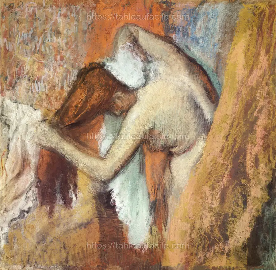 Naked lady. Woman at Her Toilette (1900–1905) Edgar Degas apercu