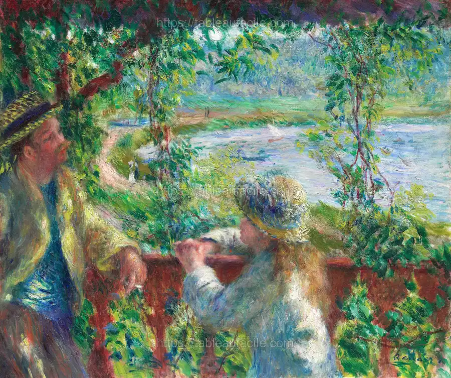 Near the Lake (1879–1890) by Pierre-Auguste Renoir apercu