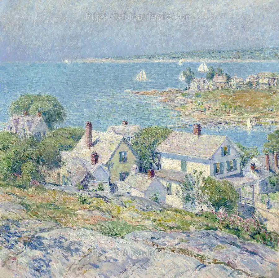 New England Headlands (1899) by Frederick Childe Hassam apercu