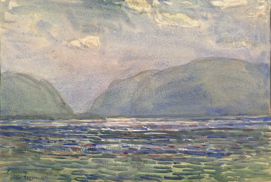Noon above Newburgh by Frederick Childe Hassam apercu