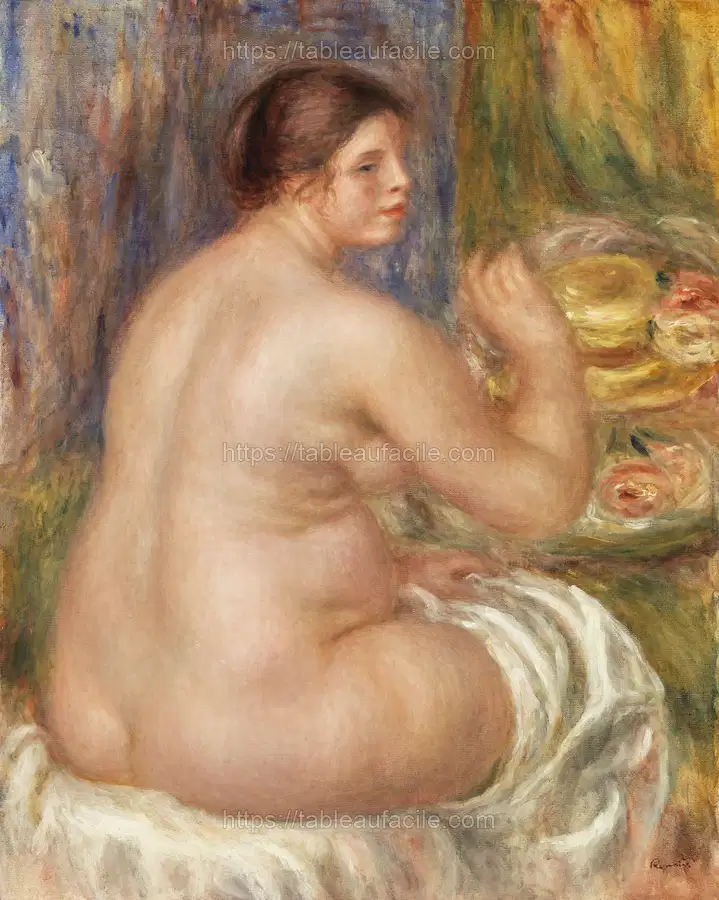 Nude from the Back (Nu de dos) (1917) by Pierre-Auguste Renoir apercu
