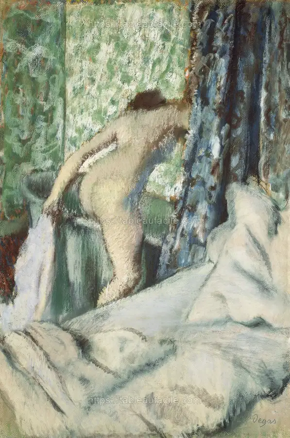 Nude lady. The Morning Bath​ (ca. 1887–1890) Edgar Degas apercu