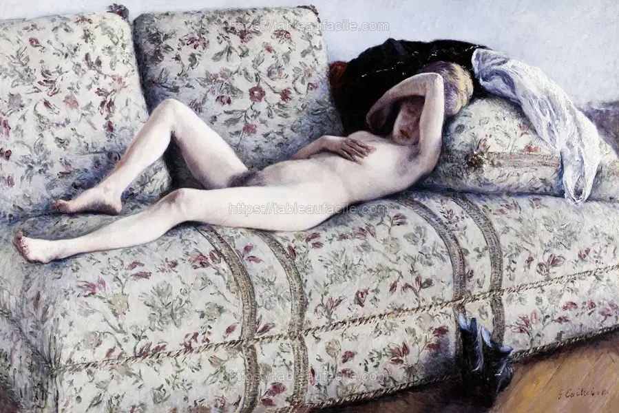 Nude on a Couch (ca. 1880) Gustave Caillebotte apercu