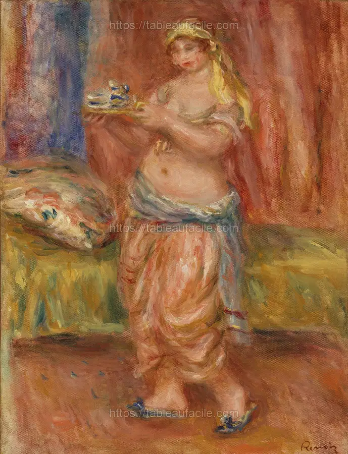 Odalisque with Tea Set (Odalisque à la théière) by Pierre Auguste Renoir apercu