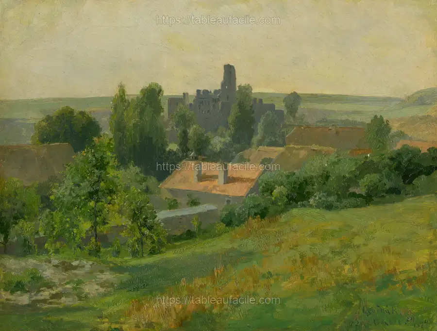 Okor castle by Lajos Csordák apercu