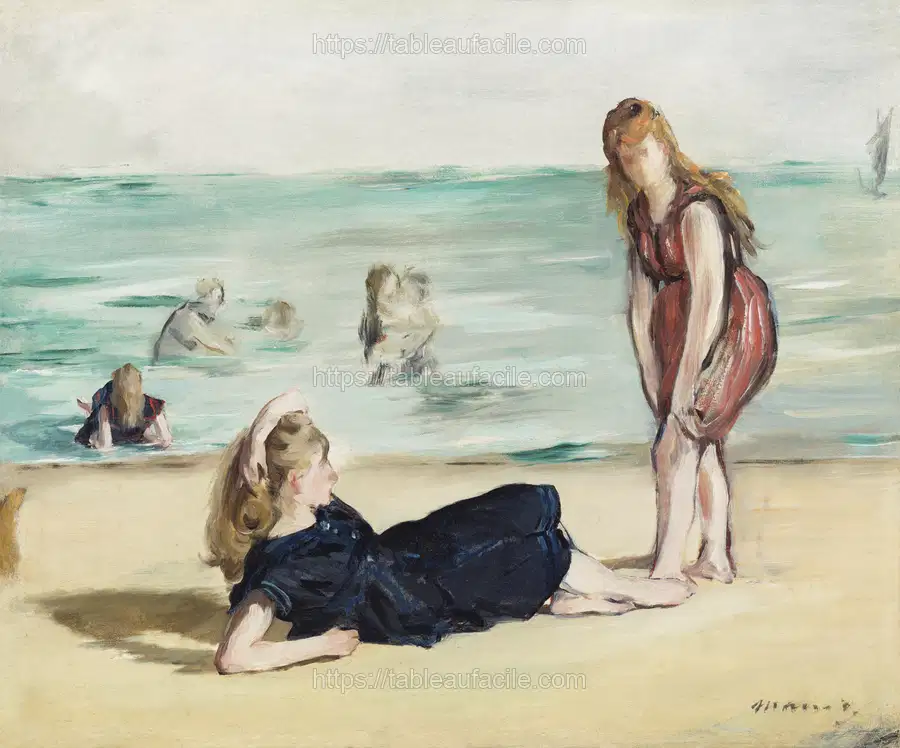 On the Beach (ca.1868) Edouard Manet apercu