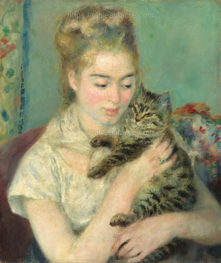 Pierre-Auguste Renoir_s Woman with a Cat apercu