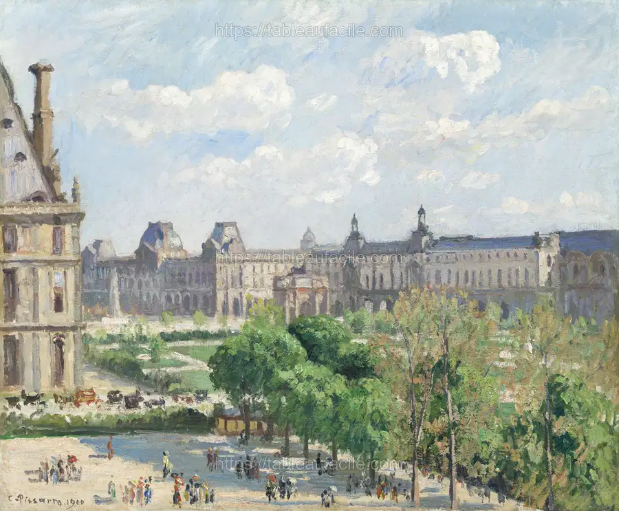 Place du Carrousel, Paris (1900) by Camille Pissarro apercu