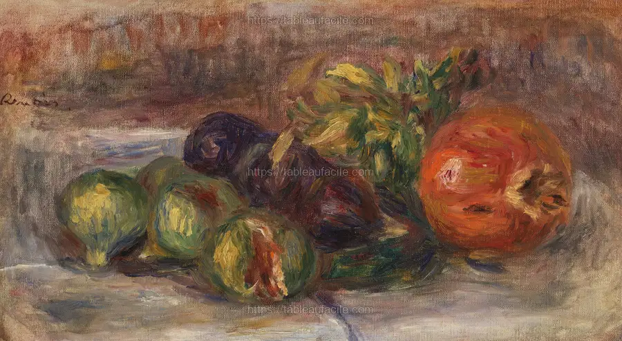 Pomegranate and Figs (Grenade et figues) by Pierre Auguste Renoir apercu