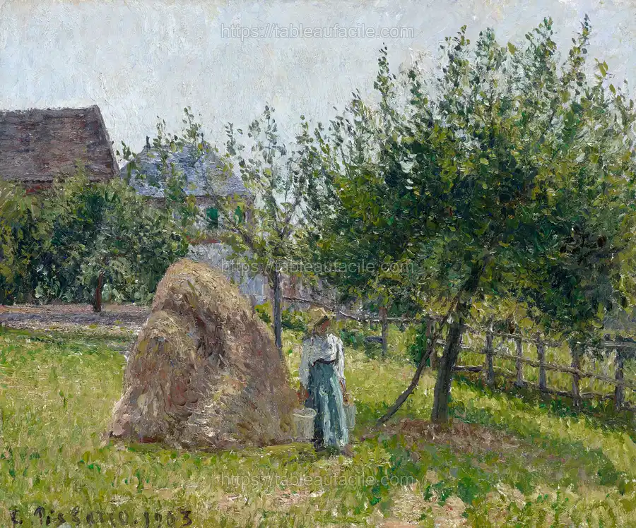 Pommiers à Eragny, matinée de soleil (1903) Camille Pissarro apercu