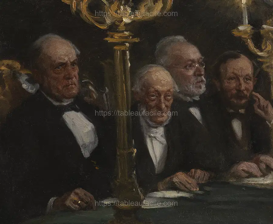 Portrait group by P.S. Krøyer apercu