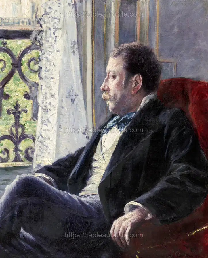 Portrait of a Man (1880) Gustave Caillebotte apercu