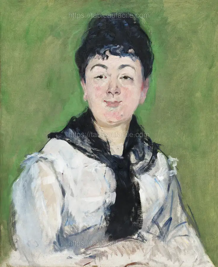 Portrait of a Woman with a Black Fichu (c. 1878) Édouard Manet apercu